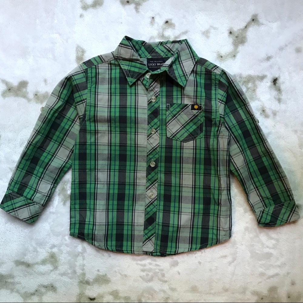 3/$20 The Original Lucky Brand Plaid Shirt